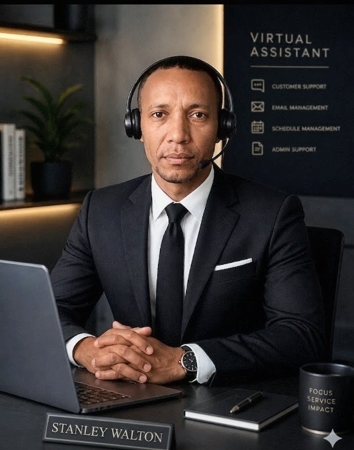 Stanley Walton – Virtual Assistant at Desk